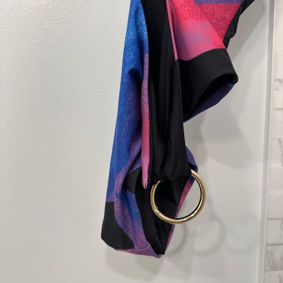 Louisa Ballou Medusa Print Half Moon Multicolor One-Piece Swimsuit XS - Picture 5 of 6